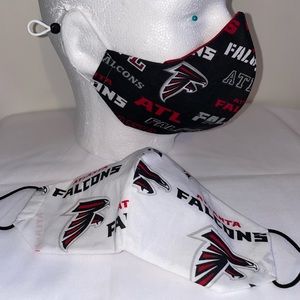 2 Adult Face Masks - Atlanta Falcons New